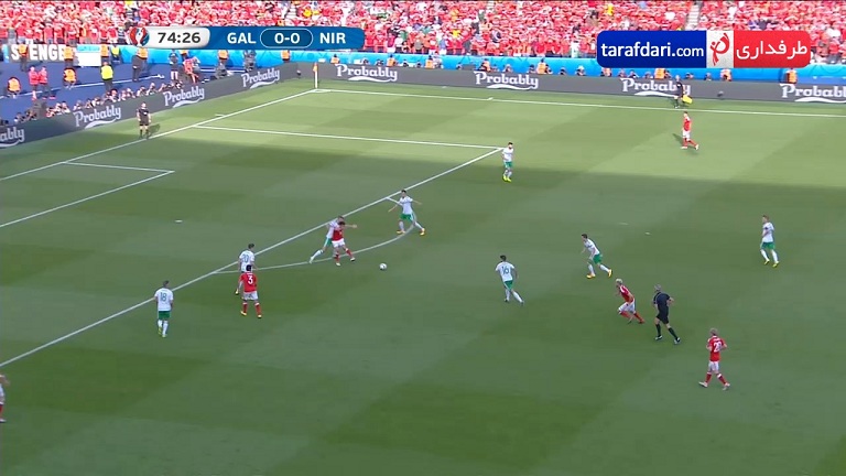 ویدیو؛ گل HD بازی ولز 1-0 ایرلند شمالی (یورو 2016)