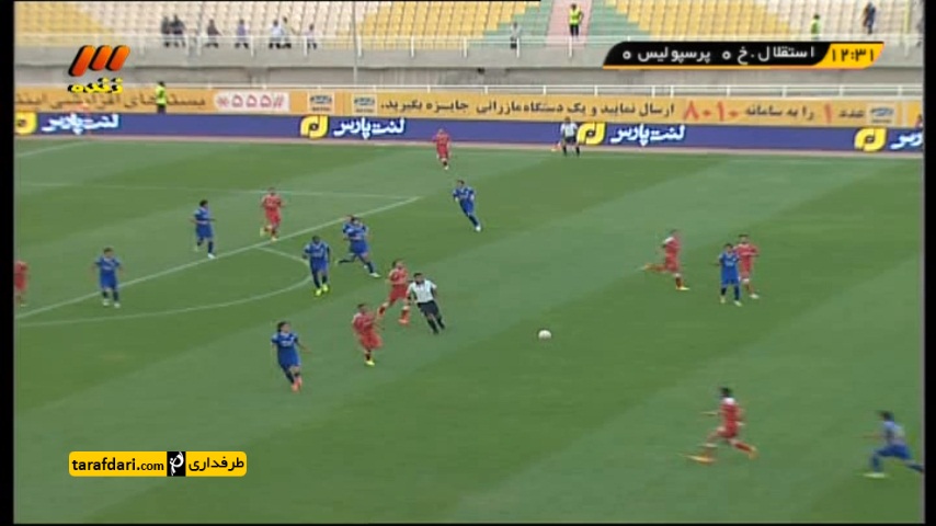 خلاصه بازی استقلال خوزستان 1-1 پرسپولیس