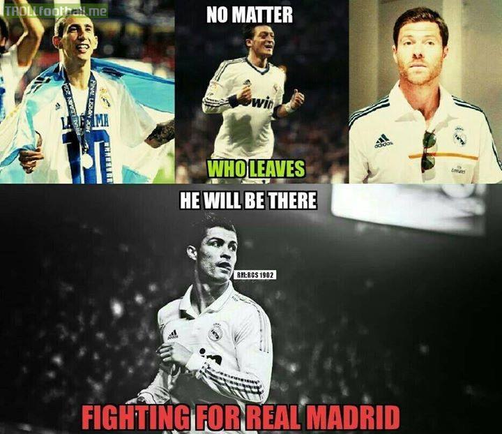 No matter when cristiano is here