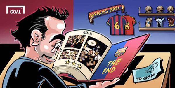 کاریکاتور روز: پایان افسانه ژاوی و بارسلونا