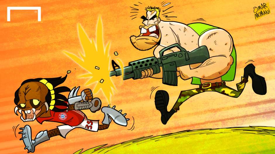 حمله آرنولد به رناتو سانچز (کاریکاتور)