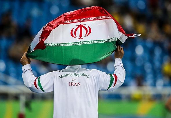 قهرمانی ایران-قهرمانی ایران در دو و میدانی-پرچم ایران