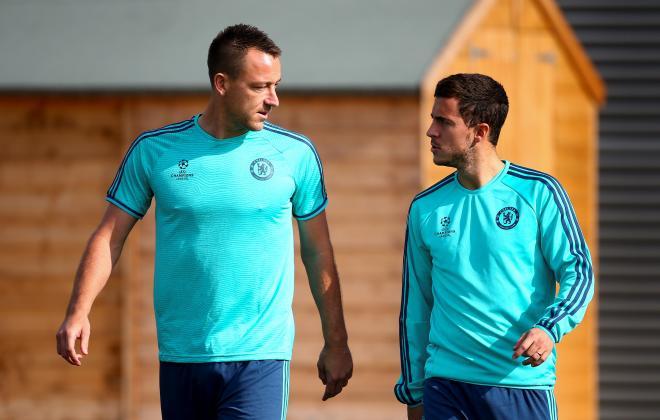 جان تری- ادن هازارد- چلسی- لیگ برتر انگلیس- john terry- eden hazard- chelsea- permier leauge