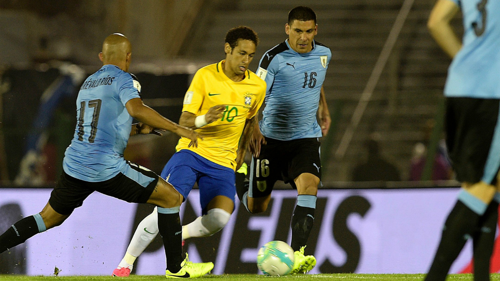 Diego Godin- Neymar- Brazil- Uruguay - نیمار- دیگو گودین- اروگوئه- برزیل