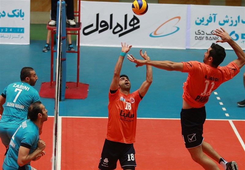 والیبال-لیگ برتر والیبال ایران-صالحین ورامین-والیبال سایپا- داوران والیبال