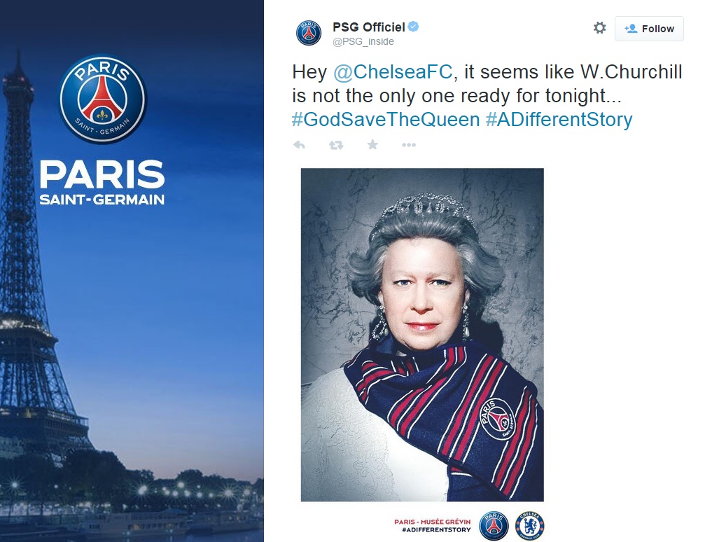 حساب توئیتر پاریسن ژرمن همچنان به تمسخر چلسی می پردازد