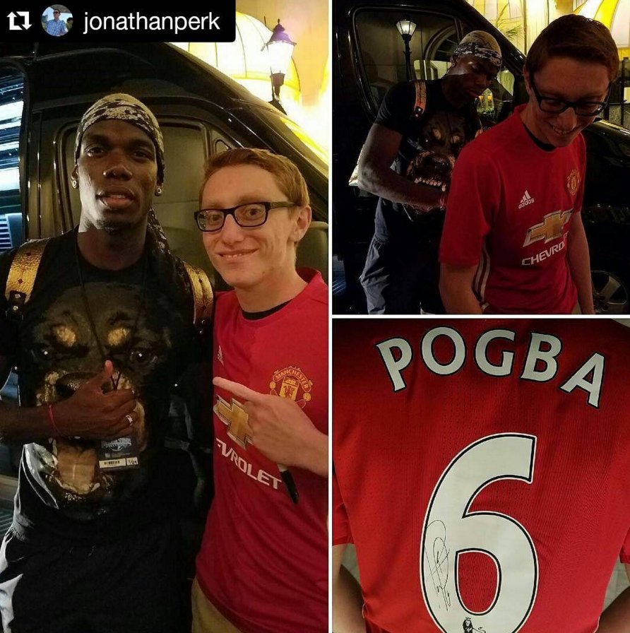 پوگبا اولین پیراهن منچستر یونایتد را امضا کرد (عکس)