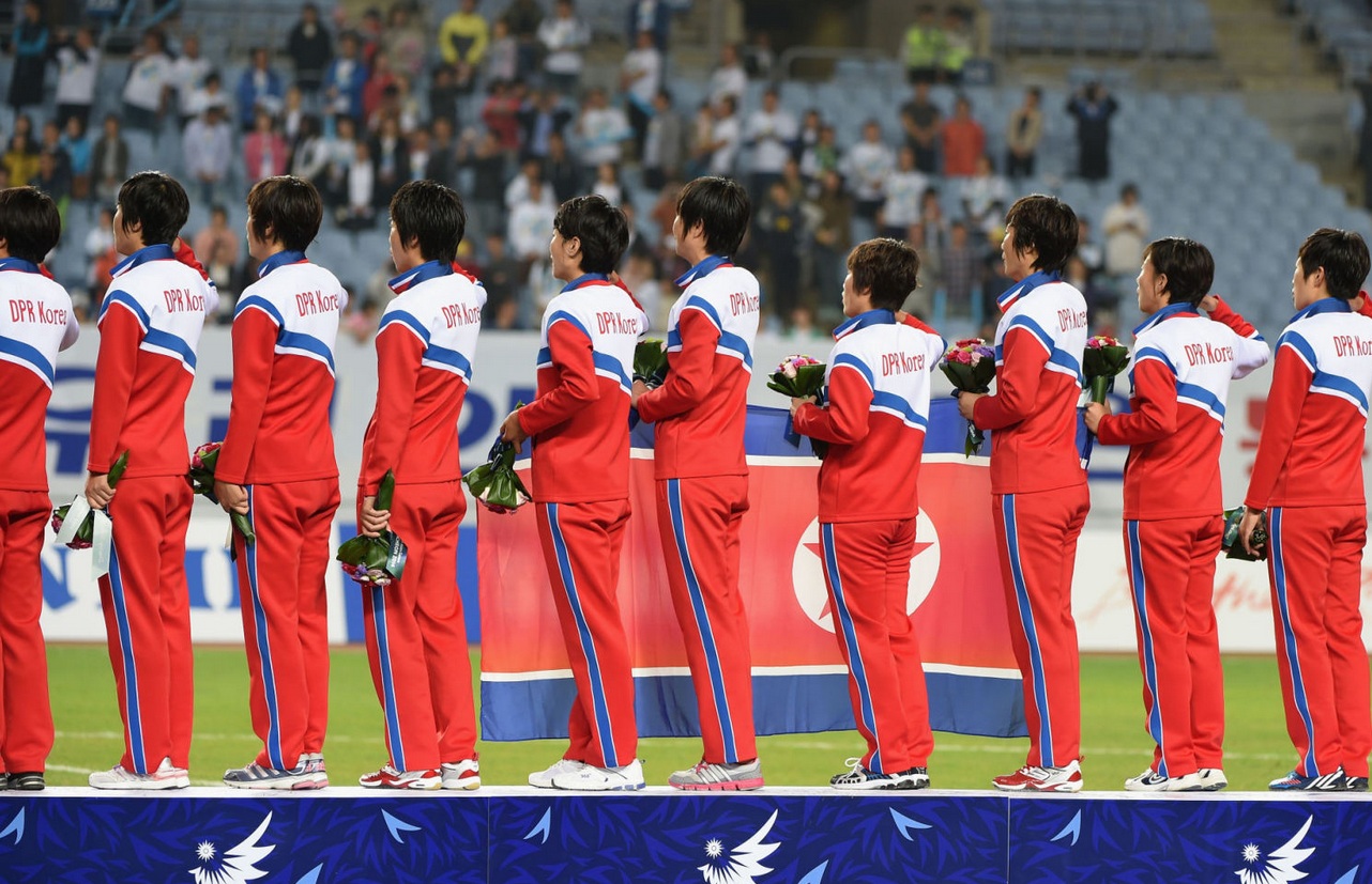 عکس روز: قهرمانی تیم ملی فوتبال زنان کره شمالی در بازیهای آسیایی
