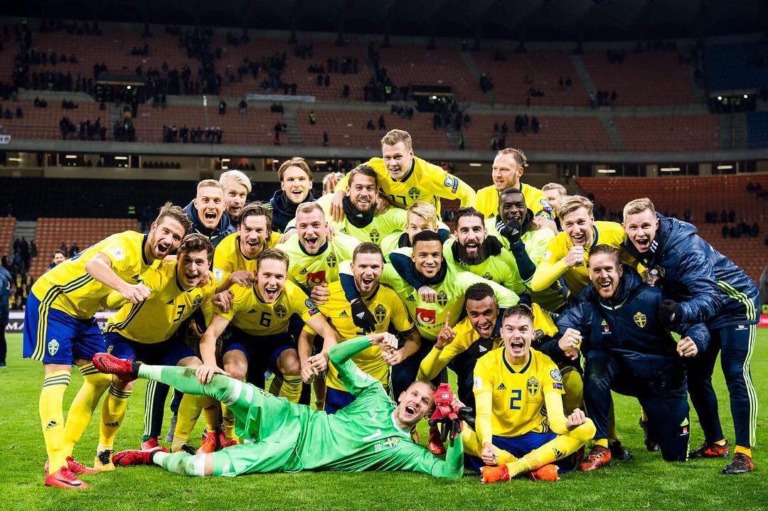 صعود سوئد به جام جهانی 2018-ایتالیا-سوئد