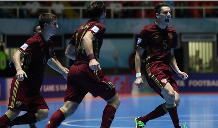 جام جهانی فوتسال 2016؛ روسیه 6 - 2 اسپانیا؛ حریف ایران در مرحله نیمه نهایی مشخص شد