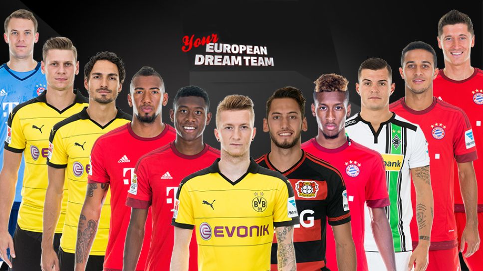 تیم منتخب بازیکنان بوندسلیگا حاضر در یورو 2016 