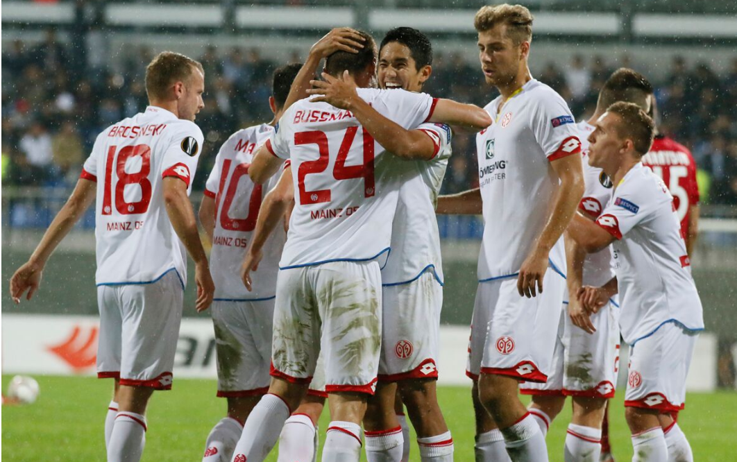 قابالا 2-3 ماینتس؛ تیم هشتم بوندس لیگا در دیداری پر گل نماینده چغر آذربایجان را شکست داد