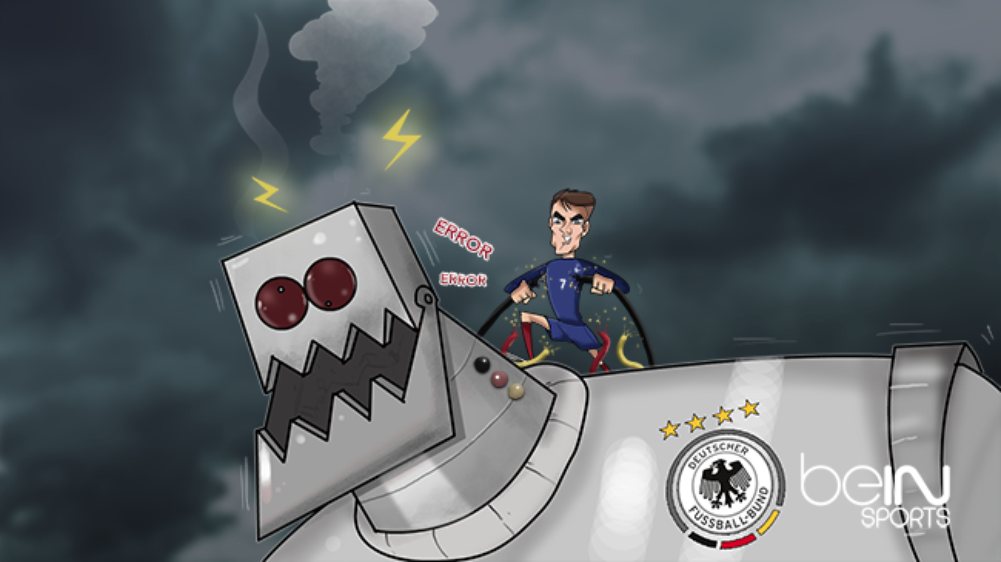گریزمان روبات آلمان را مختل کرد (کاریکاتور)