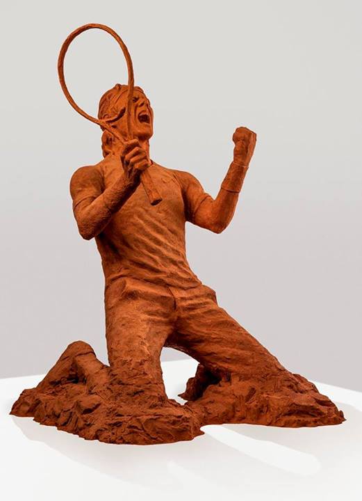 مجسمه رافا نادال از خاک رس (عکس)