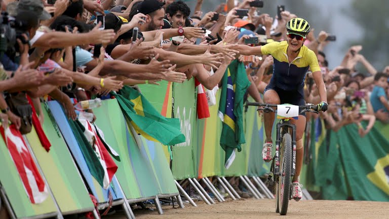 دوچرخه سواری کوهستان بانوان در المپیک ریو 2016؛مدال طلایی دیگر برای جنی ریسودز