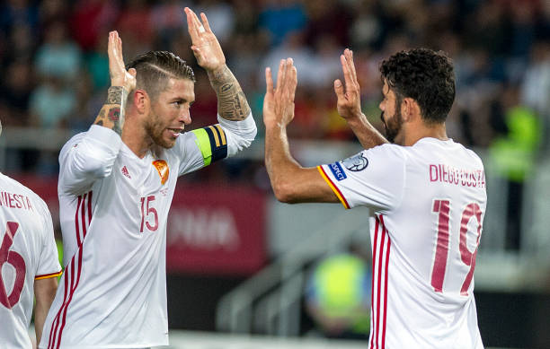 مهاجم اسپانیایی چلسی - مدافع میانی رئال مادرید - اسپانیا - مقدونیه - مقدماتی جام جهانی روسیه