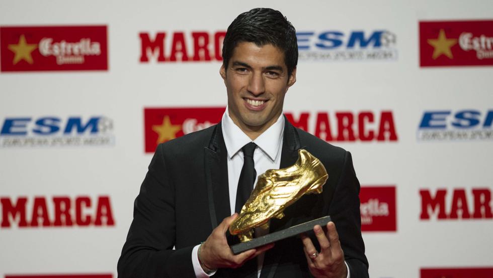 لوئيس سوارز؛‌ سومین بازیکن تاریخ بارسلونا که موفق به بردن کفش طلای اروپا می‌شود