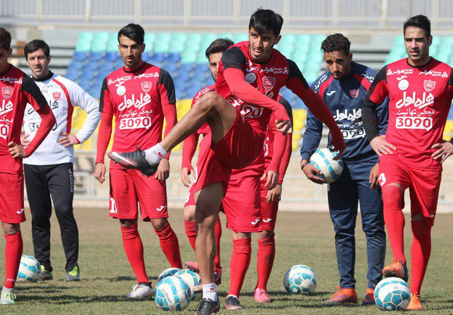 ورزشگاه شهید کاظمی-پرسپولیس-استقلال تهران-تمرین پرسپولیس