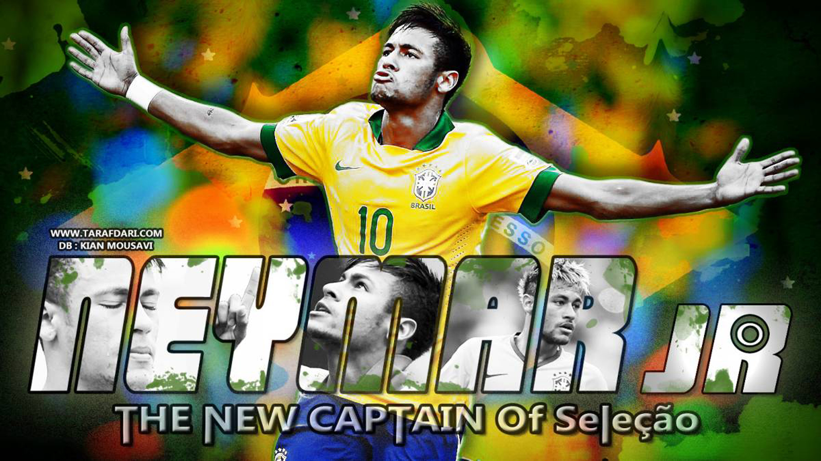 پوستر اختصاصی طرفداری: نیمار، کاپیتان جدید تیم ملی برزیل
