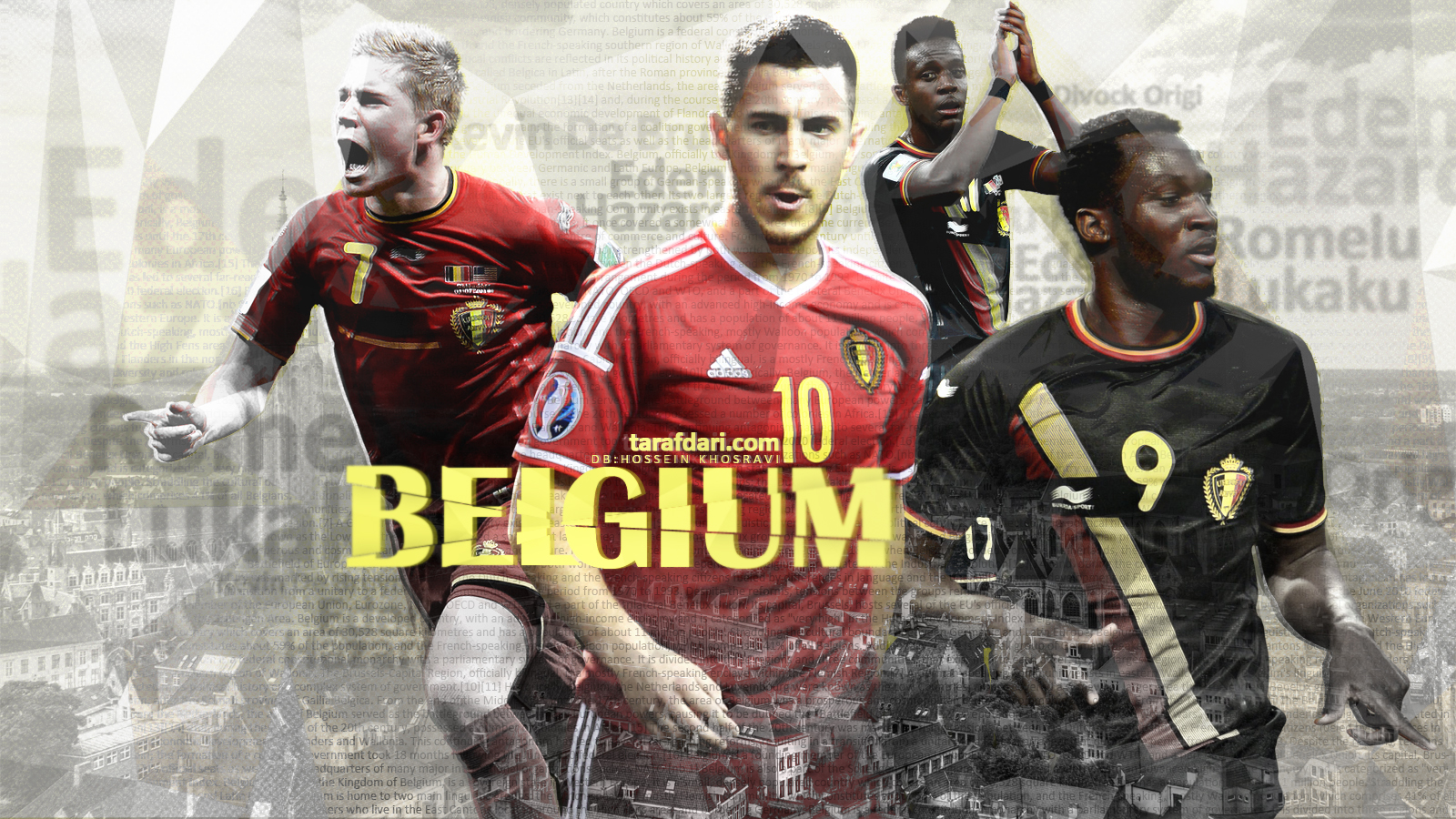 یورو 2016؛ پوستر اختصاصی طرفداری، بلژیک، پدیده های با تجربه