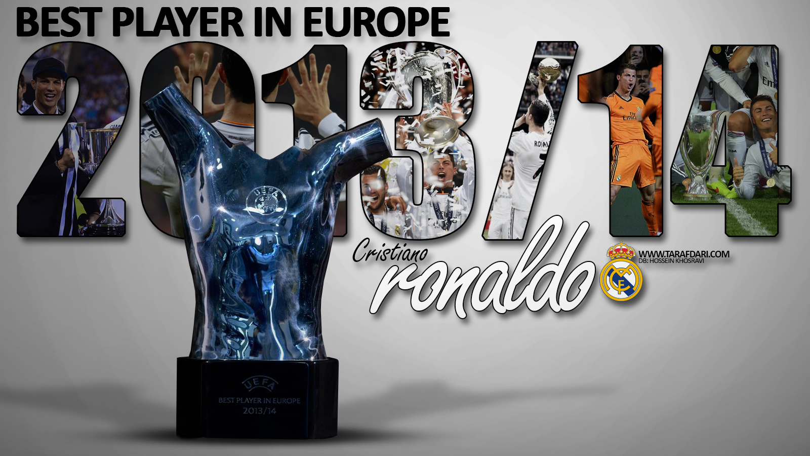 پوستر اختصاصی طرفداری: کریستیانو رونالدو بازیکن سال فوتبال اروپا