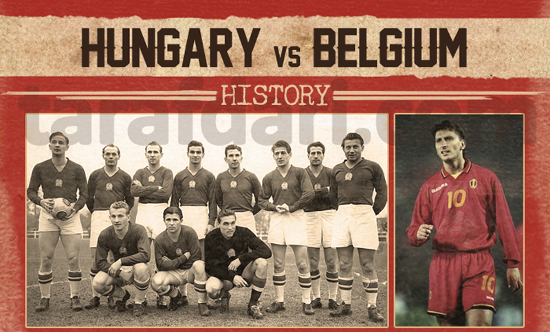 یورو 2016؛ اینفوگرافیک اختصاصی طرفداری، آمار تقابل های گذشته دو تیم مجارستان و بلژیک