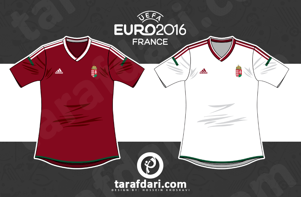 یورو 2016؛ اینفوگرافیک اختصاصی طرفداری، تمام لباس های مجارستان در تاریخ یورو