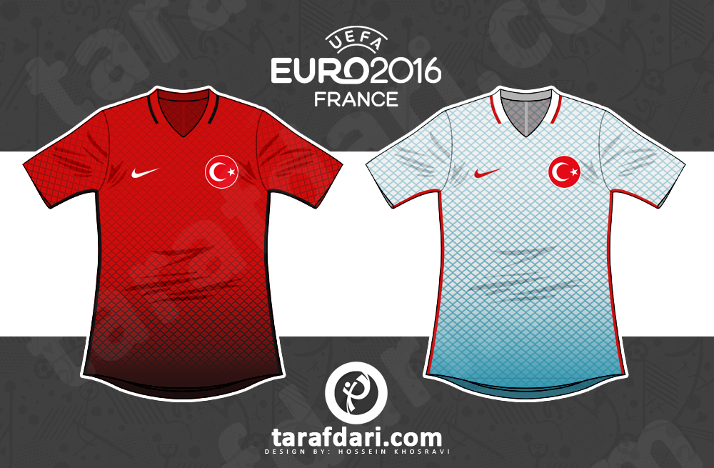یورو 2016؛ اینفوگرافیک اختصاصی طرفداری، تمام لباس های ترکیه در تاریخ یورو