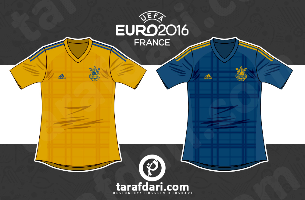 یورو 2016؛ اینفوگرافیک اختصاصی طرفداری، تمام لباس های اوکراین در تاریخ یورو