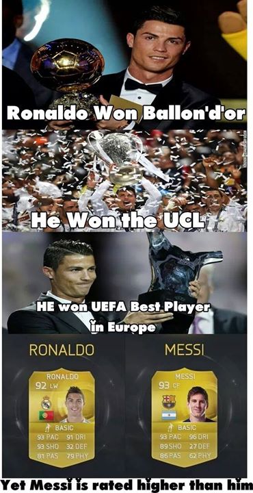 Because Messi is a good boy!!!!