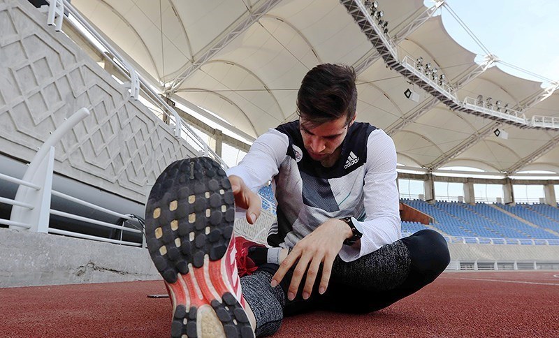 تمرین حسن تفتیان-دونده المپیکی-دوومیدانی-دوومیدانی-تیم ملی دوومیدانی-مسابقات جهانی دوومیدانی