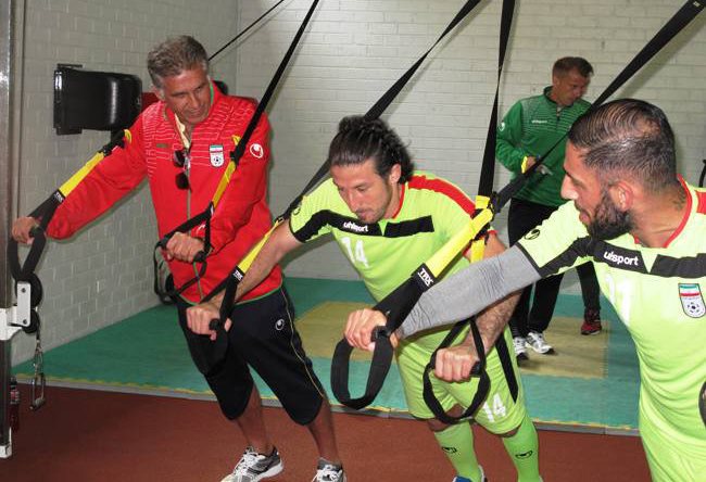 اردوی تیم ملی فوتبال در اتریش-تمرینات بدنسازی تیم ملی فوتبال