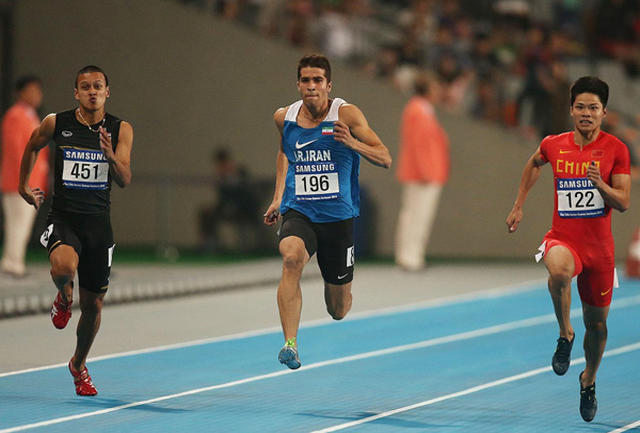 ملی پوش دوی سرعت-سریع ترین دونده ایران-مسابقات دوومیدانی بازی های کشورهای اسلامی