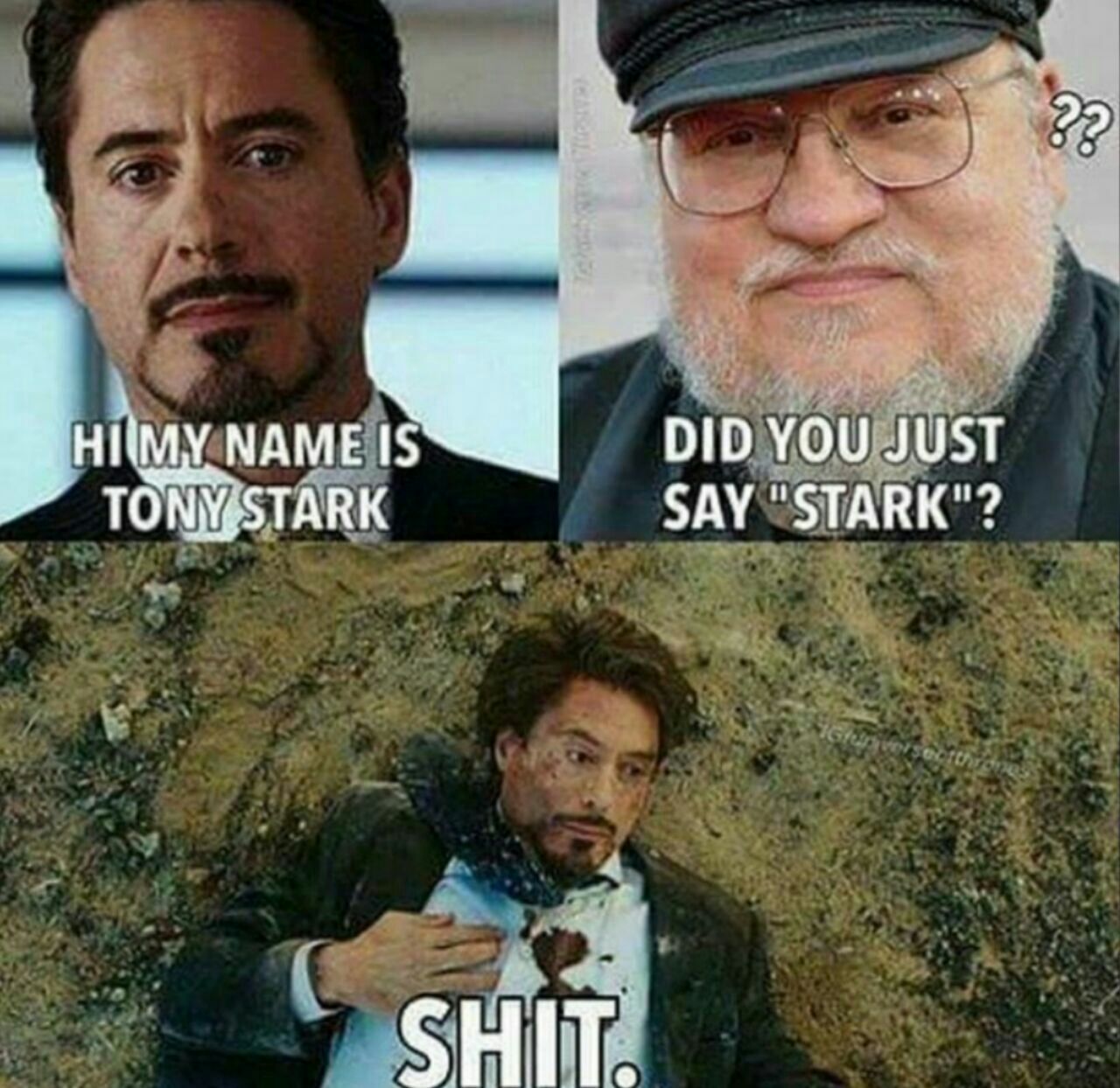 Тони Старк и игра престолов мемы