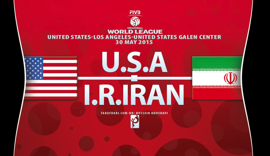 لیگ جهانی والیبال؛ پیش بازی ایالات متحده آمریکا-ایران؛ تکرار نیمه نهایی 2014، پرده اول