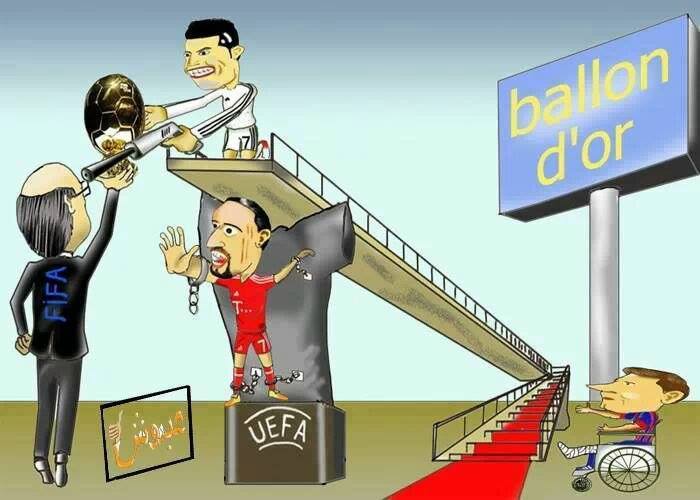 کاریکاتور توپ طلا
