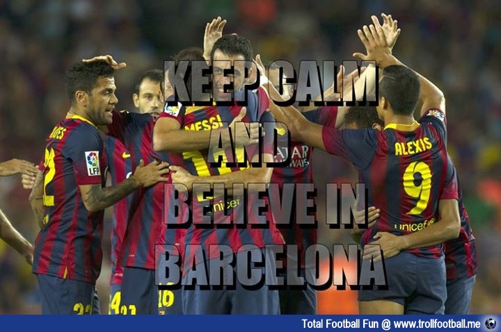 keep calm  and  believe in barca!