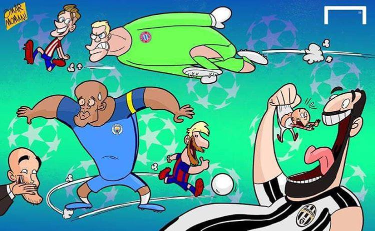 قرعه لیگ قهرمانان و لذت تماشای مسی برای پپ (کاریکاتور)