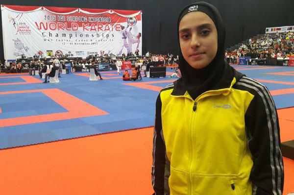 کاراته قهرمانی جهان؛ فاطمه صادقی اولین مدال ایران را کسب کرد