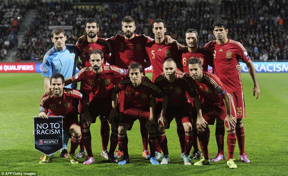 اسامی بازیکنان دعوت شده به تیم ملی اسپانیا