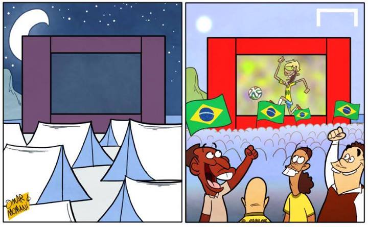 کاریکاتور روز: تب نیمار، برزیل را فرا گرفته است