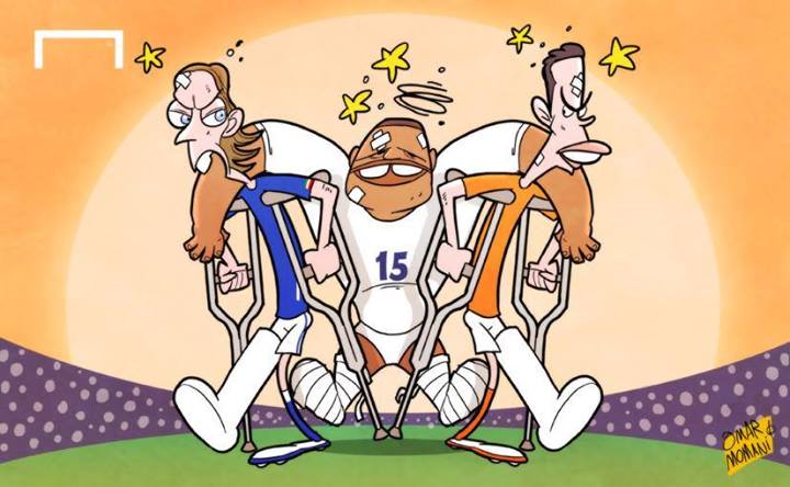 کاریکاتور روز: موج جدید مصدومیت ها در آستانه جام جهانی