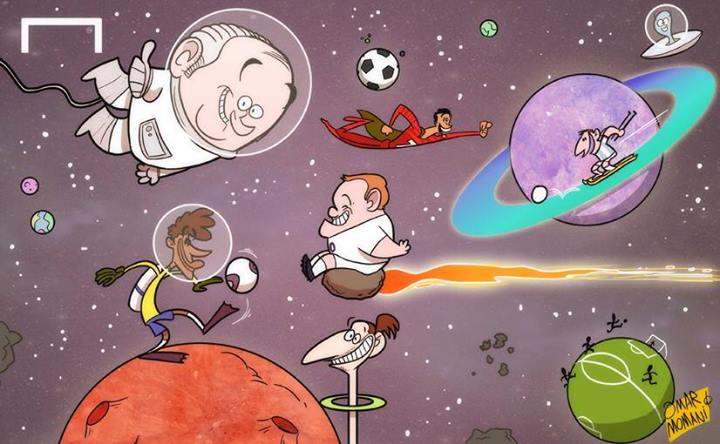 کاریکاتور روز: پیش بینی بلاتر در مورد برگزاری مسابقات بین سیارات