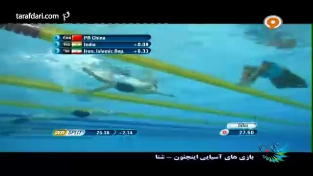 ویدئو؛ بازی های آسیایی؛ شنا 4 در 100 متر تیمی