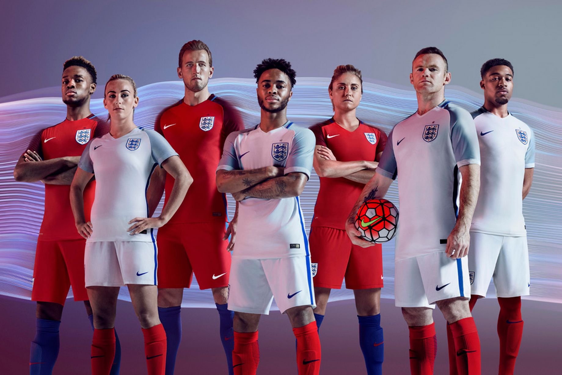 پیراهن اول و دوم انگلستان برای یورو 2016 معرفی شد