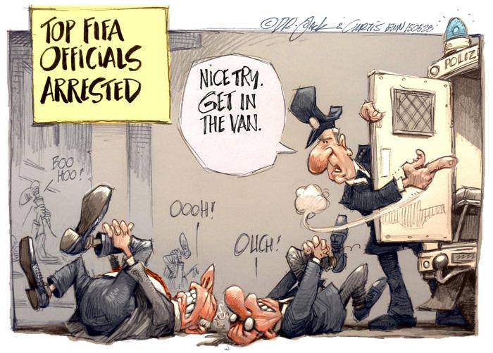 کاریکاتور روز: تمارض مسئولان فیفا