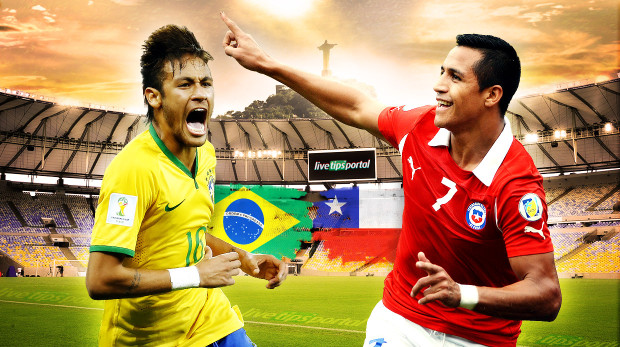 پخش زنده طرفداری؛ برزیل - شیلی