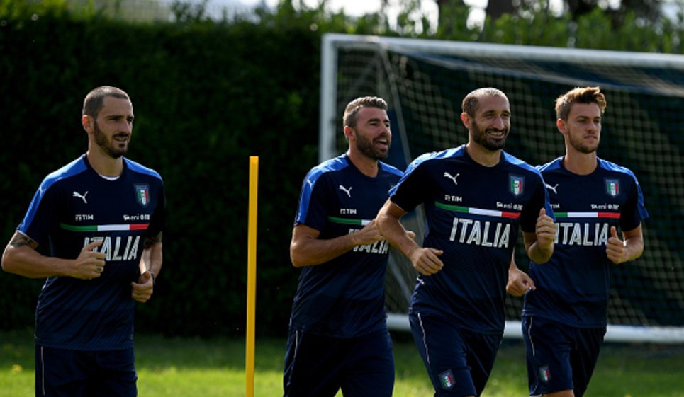 تمرینات تیم ملی ایتالیا - خط دفاعی یوونتوس - کاپیتان میلان