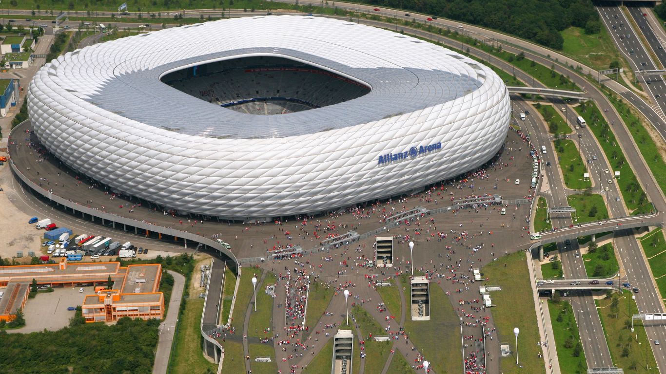 آلیانز آره نا پربازدید ترین استادیوم آلمان در سال 2016