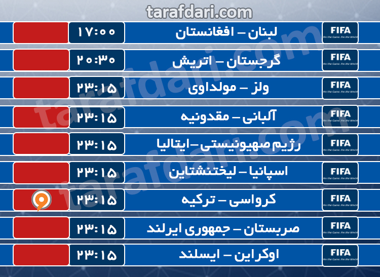 برنامه مهم ترین مسابقات امروز فوتبال + پخش تلویزیونی